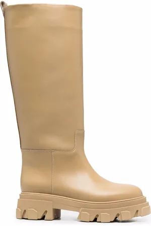 Gia Borghini Bottes en cuir à semelle épaisse
