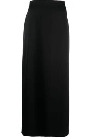 Lanvin Jupe en satin à coupe mi-longue
