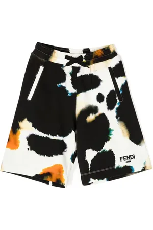Fendi Short en coton à imprimé abstrait