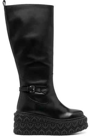 Patrizia Pepe Bottines à logo embossé 80 mm