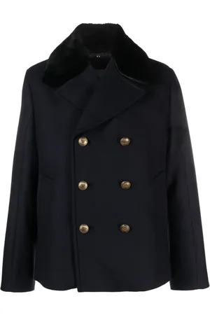 Prada Caban en laine à boutonnière croisée