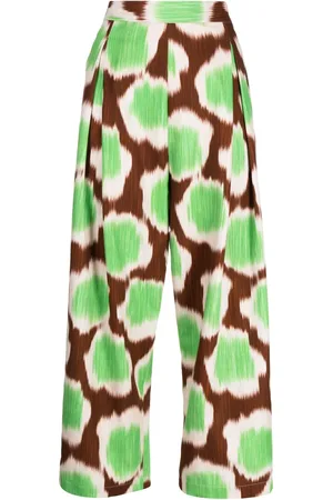BIYAN Pantalon droit à imprimé graphique