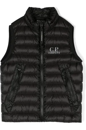 C.P. Company Gilet matelassé à logo imprimé