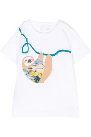 Il gufo T-shirt en coton à imprimé graphique