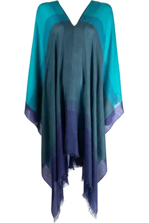 N.PEAL Robe-caftan à effet dégradé