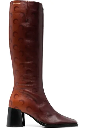 Marine Serre Bottes 70 mm en cuir