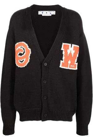 OFF-WHITE Cardigan à logo intarsia