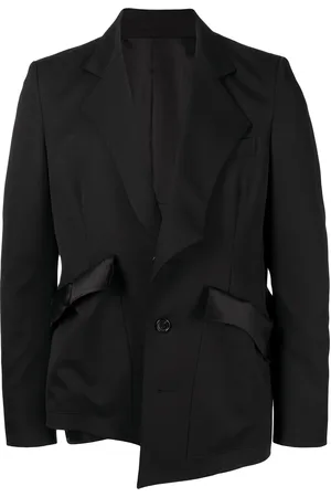 Sulvam Blazer asymétrique à simple boutonnage