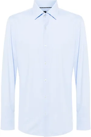 HUGO BOSS Chemise en jersey à col italien