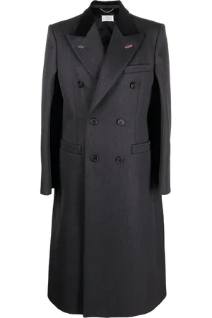 Maison Margiela Manteau en laine Cavalry à boutonnière croisée
