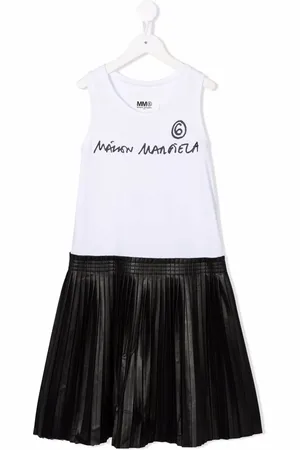 Maison Margiela Robe évasé à logo imprimé