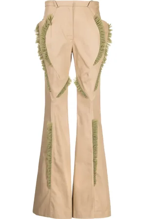 Kiko Kostadinov Pantalon fuselé à volants