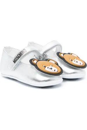 Moschino Ballerines Teddy à patch métallisé