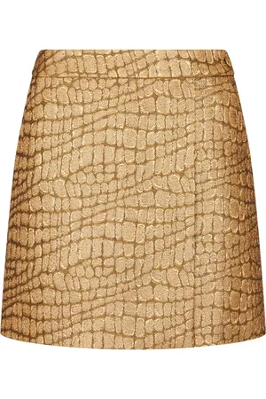 Tom Ford Minijupe à motif peau de crocodile en jacquard