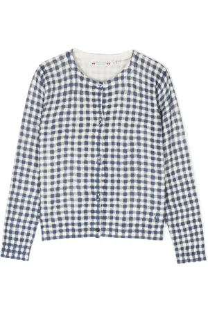 BONPOINT Cardigan Kyra à carreaux vichy