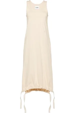Jil Sander Robe longue à broderies