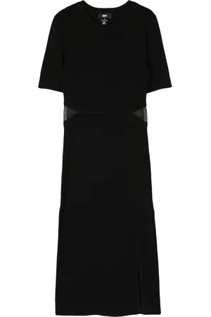 DKNY Robe mi-longue à découpe