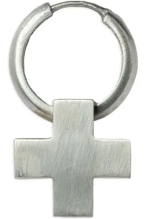 PARTS OF FOUR Créoles à breloque croix