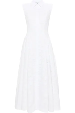 HUISHAN ZHANG Robe mi-longue Alain à broderie anglaise