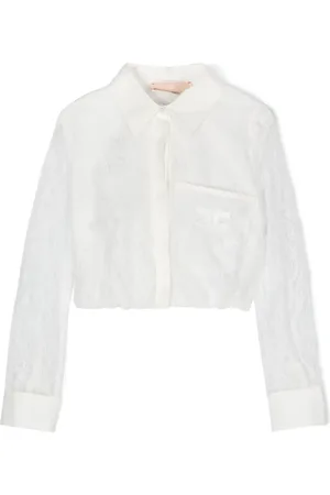 Elisabetta Franchi Blouse en dentelle cordée