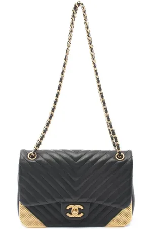 CHANEL Sac porté épaule à matelassage V-Stitch (2018)