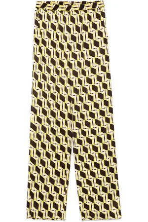 Msgm Pantalon à imprimé graphique