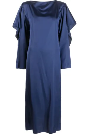Maison Margiela Robe en satin à manches longues