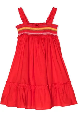 ZIMMERMANN Robe rayée à volants superposés
