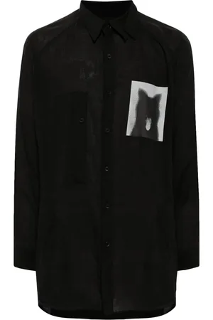 YOHJI YAMAMOTO Chemise à imprimé graphique