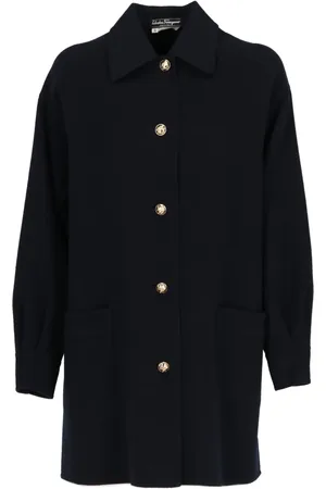 Salvatore Ferragamo Manteau en laine (années 1970)