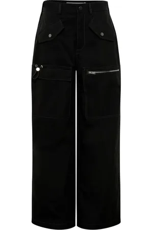 DION LEE Pantalon droit à design multi-poches
