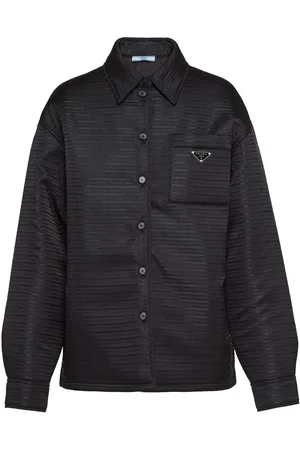Prada Surchemise Re-Nylon à logo triangulaire