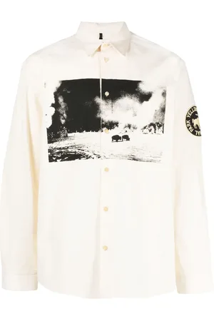 OAMC Chemise en coton à imprimé graphique