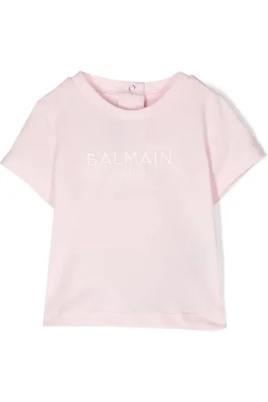 Balmain T-shirt en coton à logo brodé