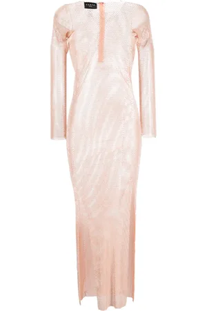 SANTA BRANDS Robe longue à ornements en cristal