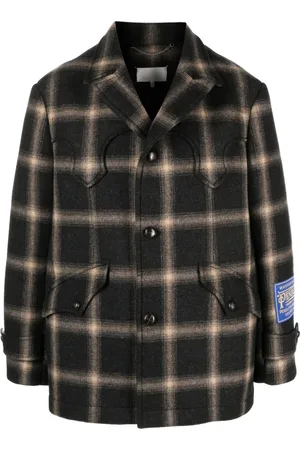Maison Margiela X Pendleton manteau en laine à carreaux