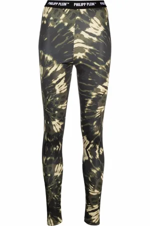 Philipp Plein Legging tie-dye à taille haute