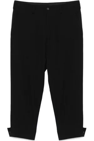 YOHJI YAMAMOTO Pantalon en laine à ourlet ceinturé