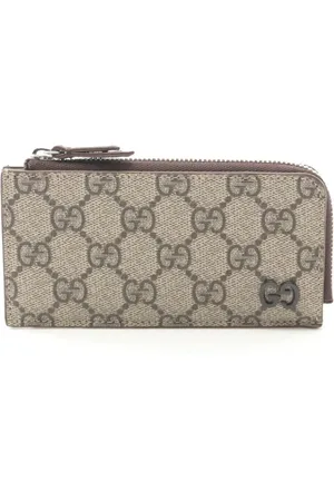Gucci Porte-cartes zippé à logo GG (années 2020)