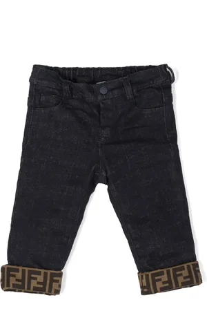 Fendi Jean à logo imprimé