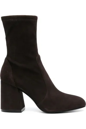 Stuart Weitzman Bottines Flareblock 85 mm en daim
