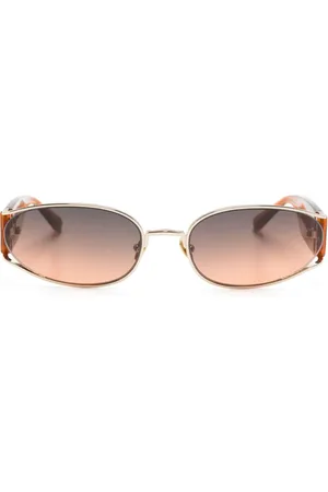 Linda Farrow Lunettes de soleil Shelby à monture ovale