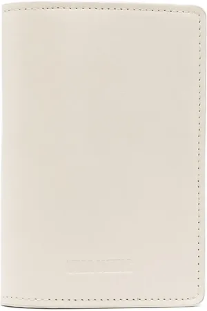 UMA WANG Portefeuille en cuir à logo embossé