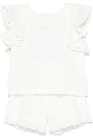 PATACHOU Ensemble short-haut en broderie anglaise
