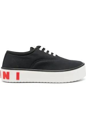 Marni Baskets en toile à logo embossé