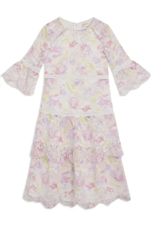 Marlo Robe mi-longue à fleurs en dentelle