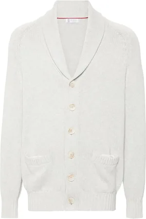 Brunello Cucinelli Cardigan en coton à boutonnière