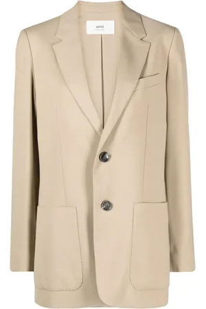 Ami Blazer boutonné à revers crantés