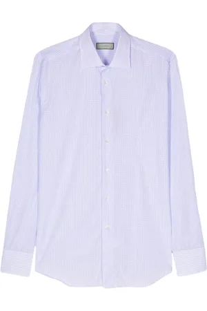 CANALI Chemise en coton à carreaux
