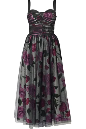 Erdem Robe mi-longue à superposition en tulle